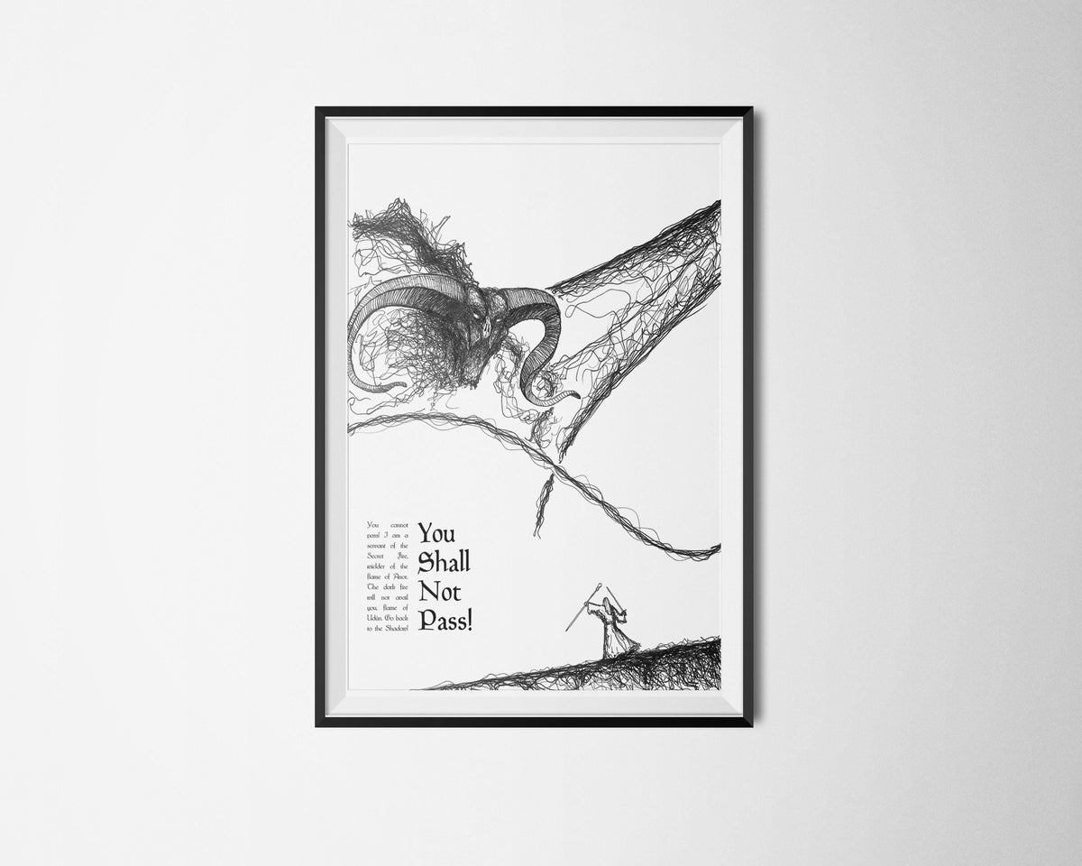 The Lord of the Rings - Shall Not Pass Poster