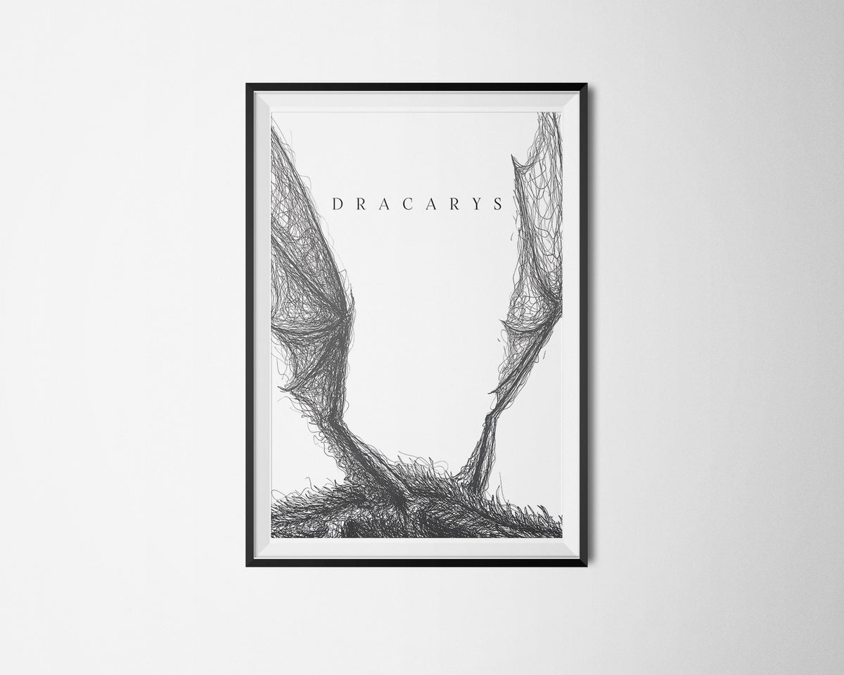 Game of Thrones Poster - Dracarys - Khaleesi - Mother of Dragons