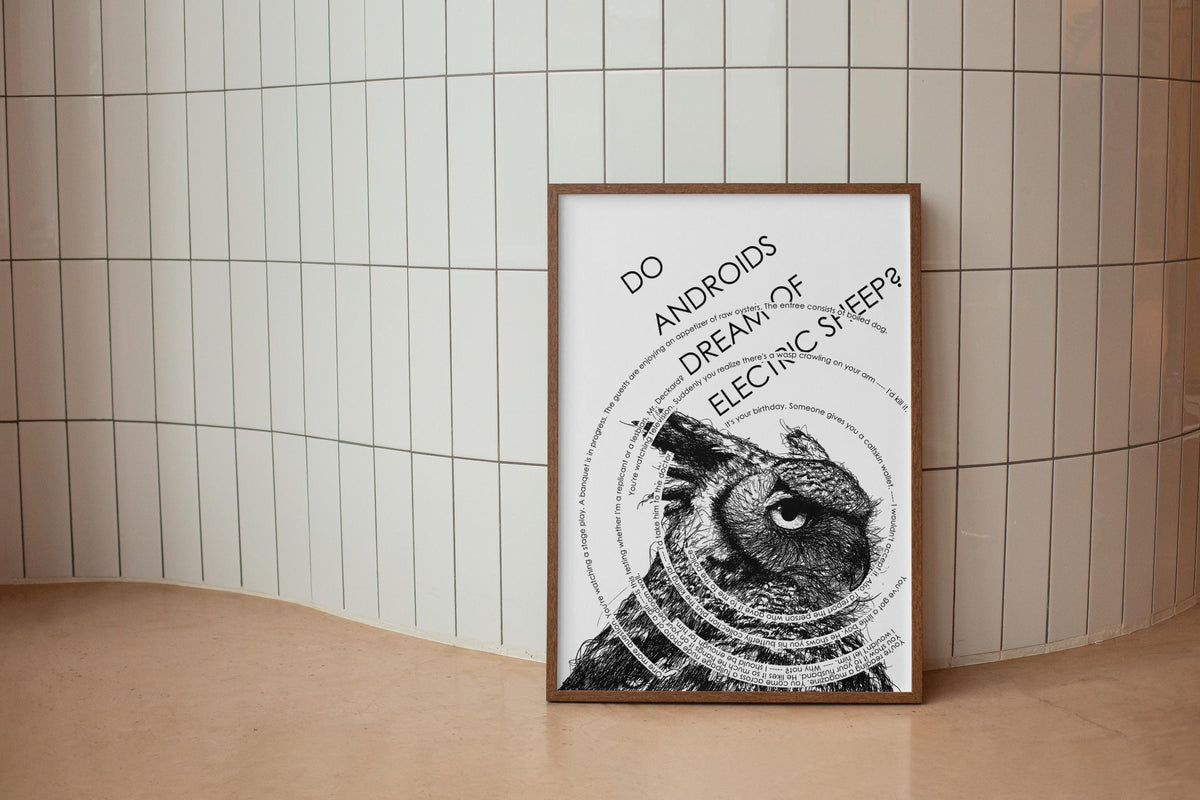 Blade Runner Owl Poster: Philip K. Dick, Voight-Kampff Test