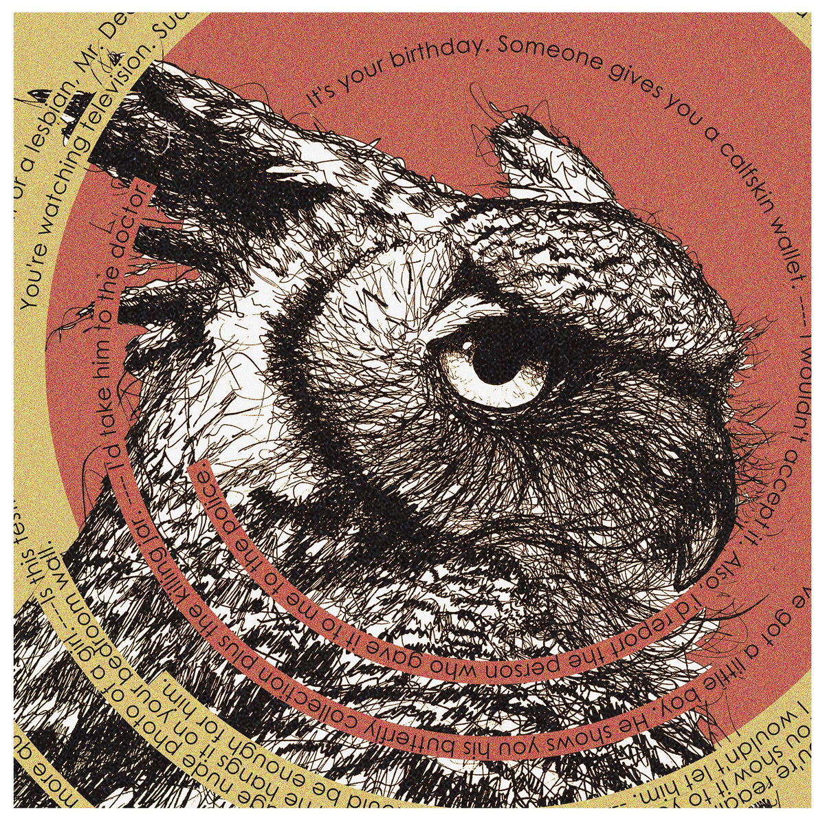 Voight-Kampff Test - Blade Runner 1982 - Owl - Hand Drawing - Altenative Poster
