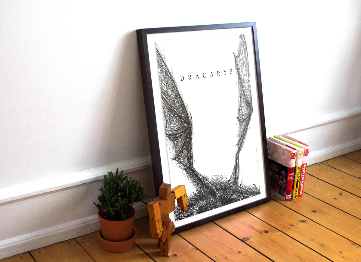 Game of Thrones Poster - Dracarys - Khaleesi - Mother of Dragons