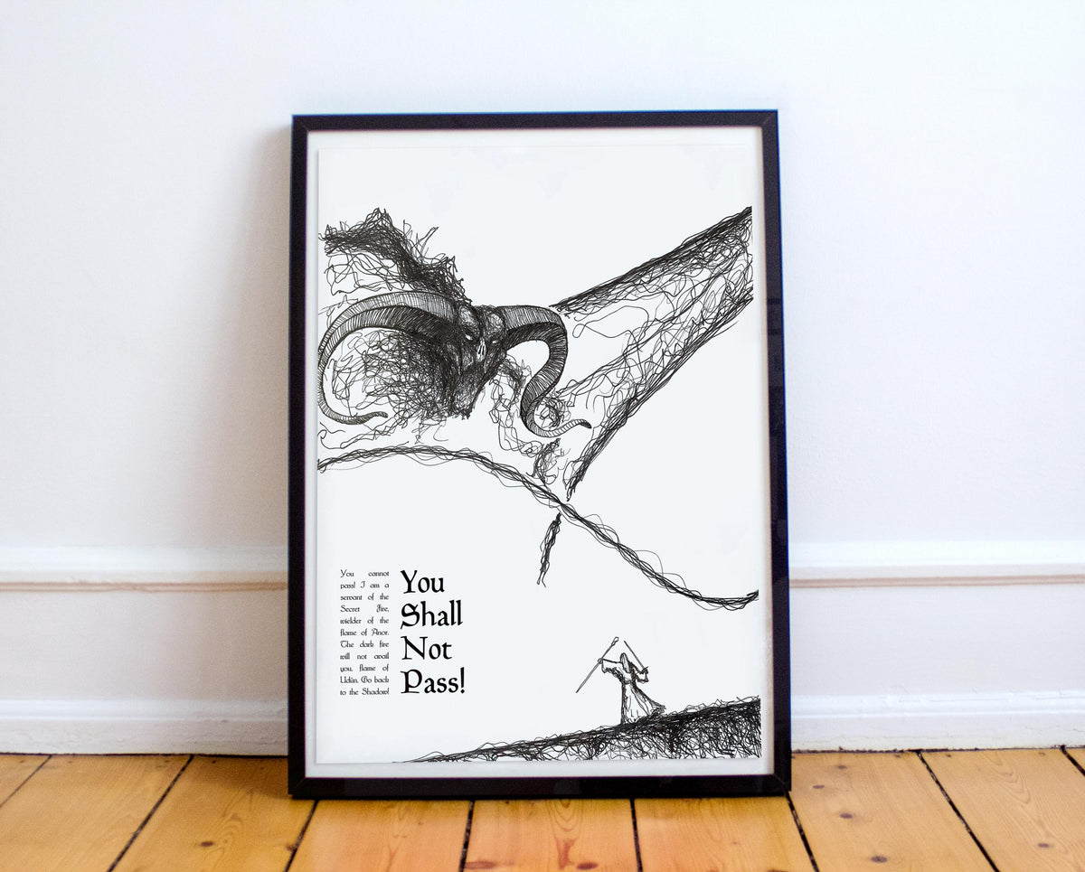 The Lord of the Rings - Shall Not Pass Poster