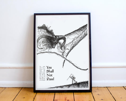 The Lord of the Rings - Shall Not Pass Poster