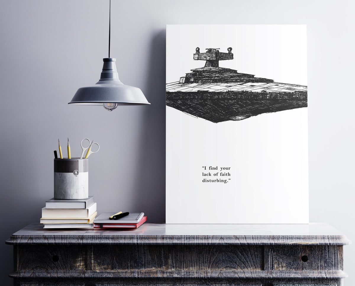 Star Destroyer - Minimalist Star Wars Poster