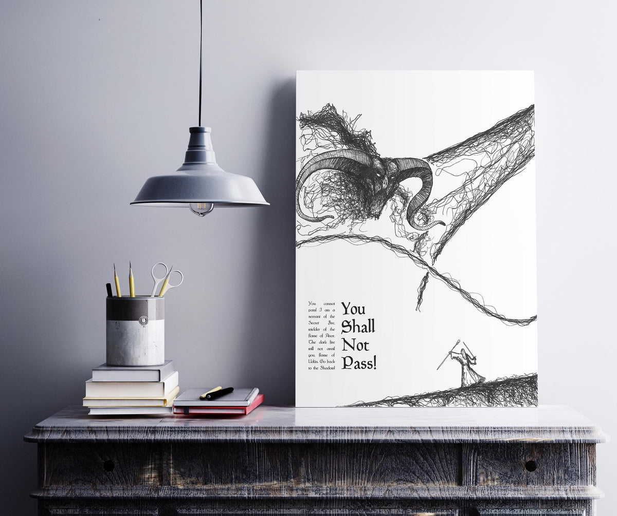 The Lord of the Rings - Shall Not Pass Poster