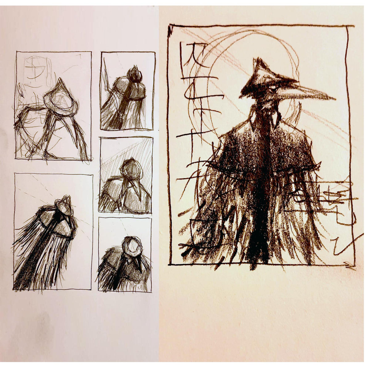 Eileen The Crow-2 - Bloodborne A Song of Crows - Hand Drawing Game Poster