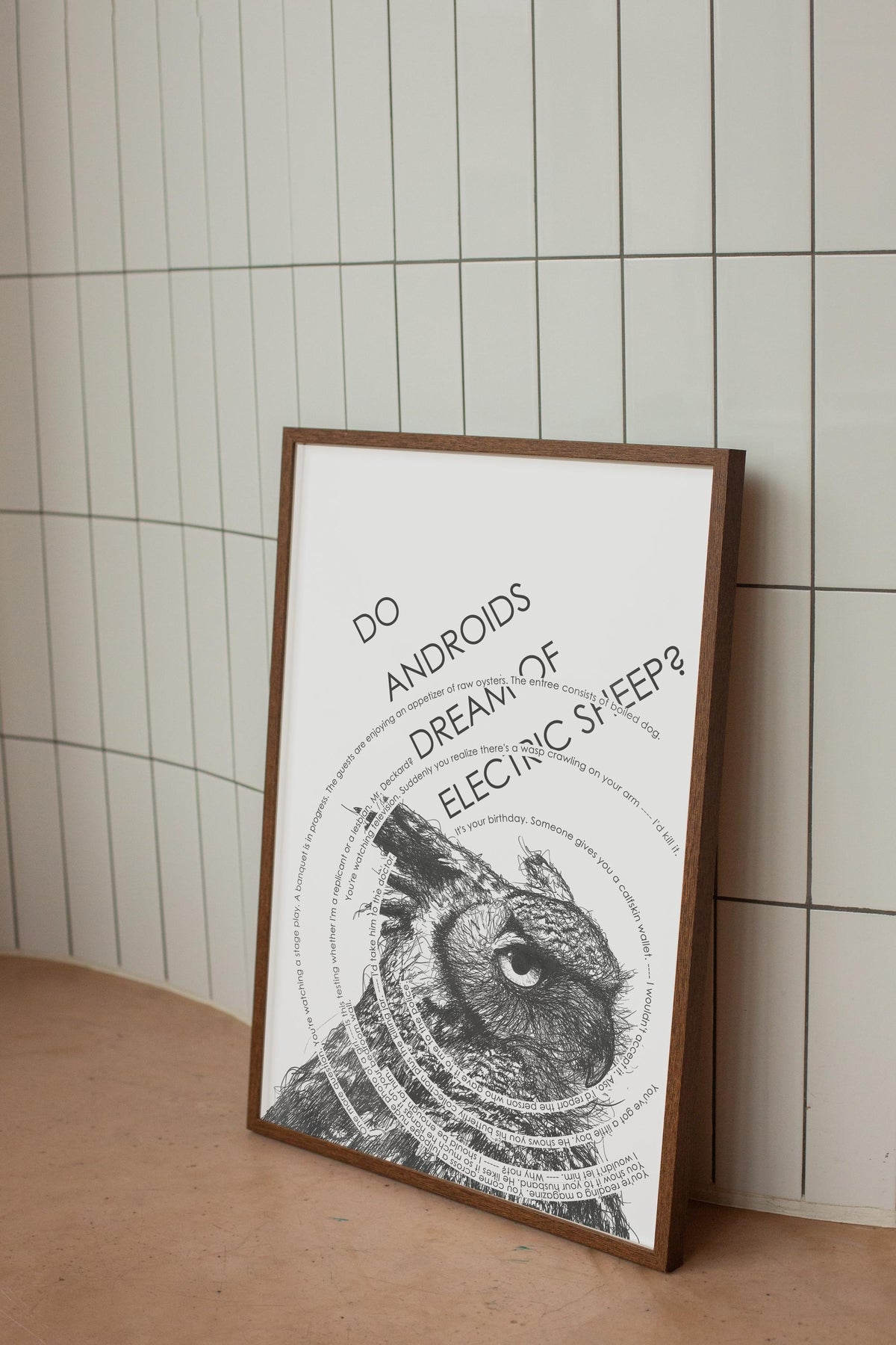 Blade Runner Owl Poster: Philip K. Dick, Voight-Kampff Test