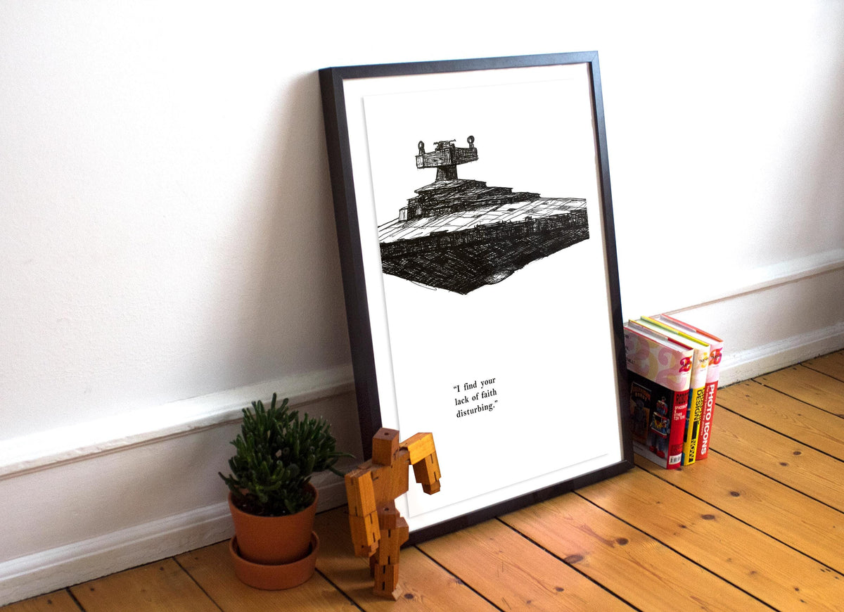 Star Destroyer - Minimalist Star Wars Poster