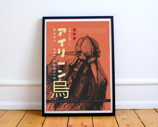 Eileen The Crow-2 - Bloodborne A Song of Crows - Hand Drawing Game Poster