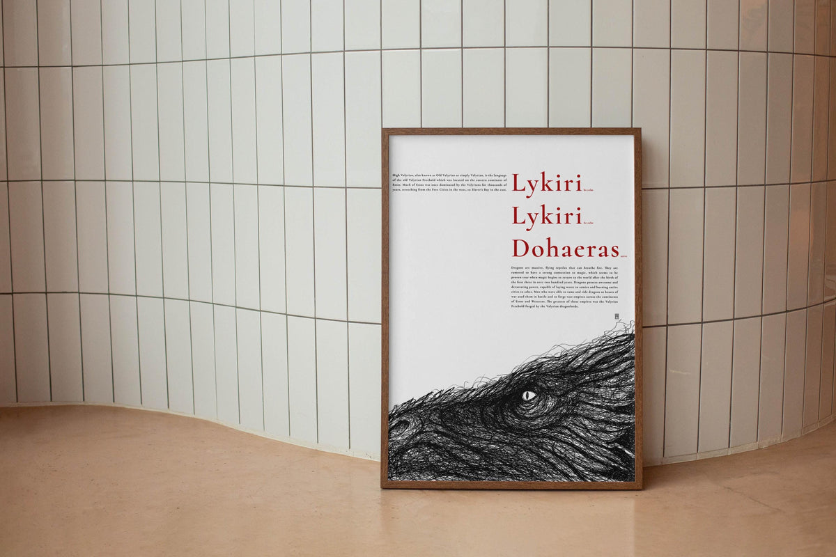 GOT Dragon Poster: Lykiri Dohaeras, Valyrian Art