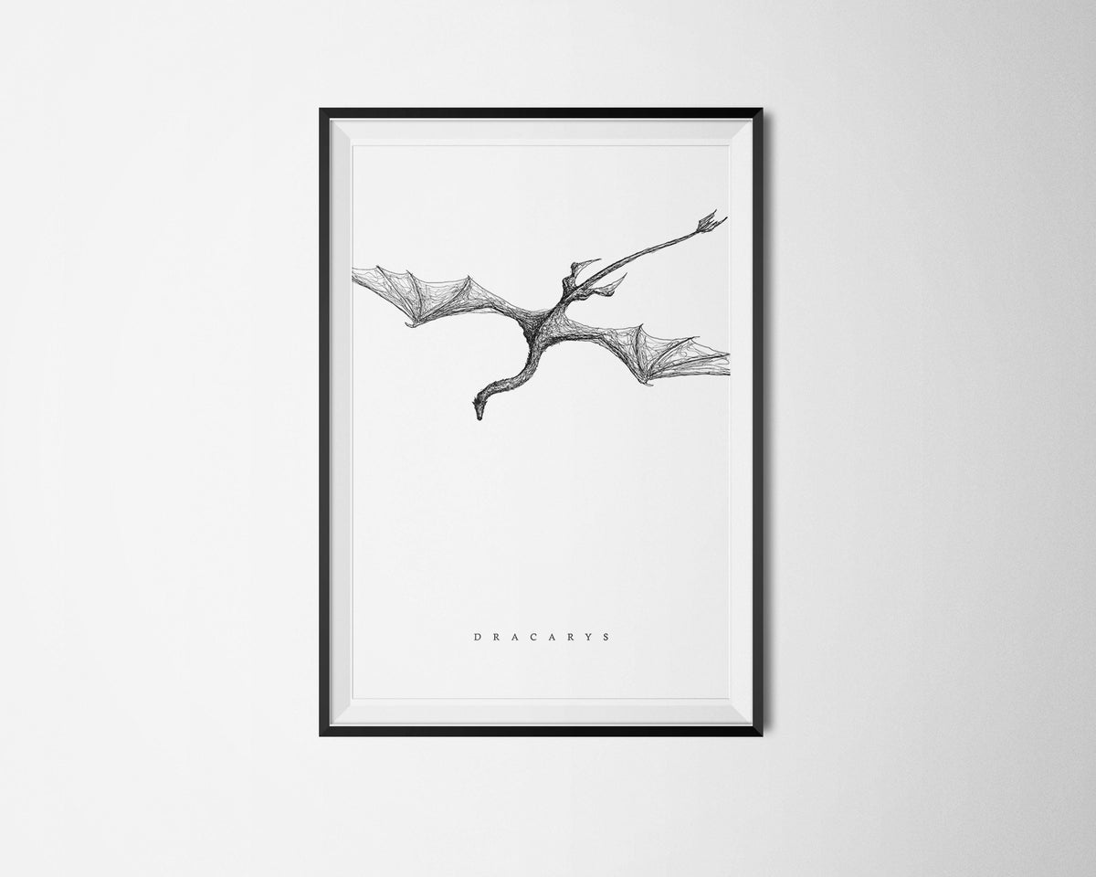 GOT Poster - Dracarys - Caraxes - HOTD