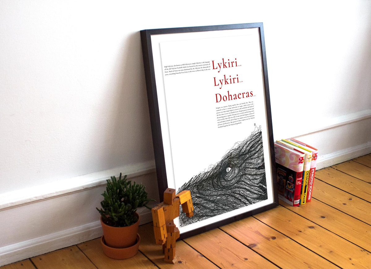 GOT Dragon Poster: Lykiri Dohaeras, Valyrian Art