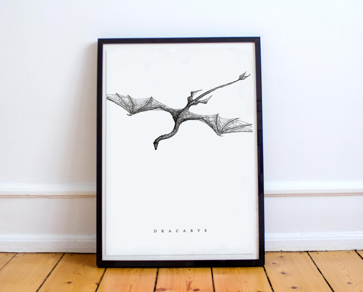 GOT Poster - Dracarys - Caraxes - HOTD
