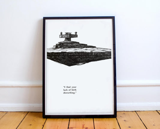 Star Destroyer - Minimalist Star Wars Poster