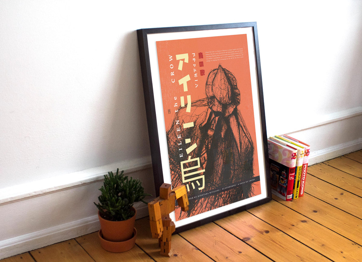 Eileen The Crow-2 - Bloodborne A Song of Crows - Hand Drawing Game Poster