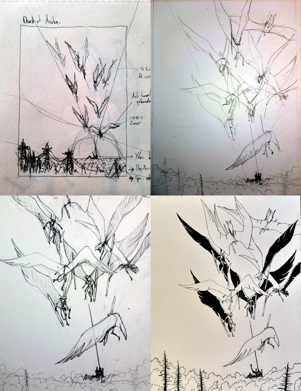 EVA UNIT 02 - The End of Evangelion - Neon Genesis Evangelion - Hand Drawing - Altenative Anime Poster