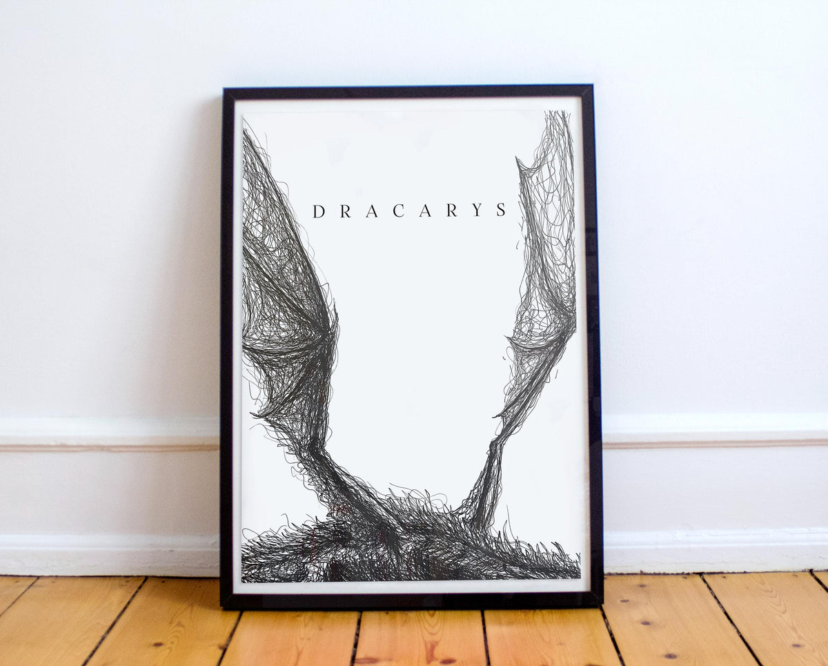 Game of Thrones Poster - Dracarys - Khaleesi - Mother of Dragons