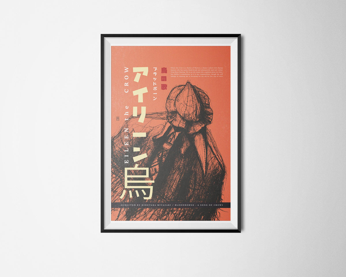 Eileen The Crow-2 - Bloodborne A Song of Crows - Hand Drawing Game Poster